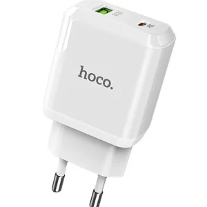 Cargador Hoco N5 Favor dual port PD20W QC3.0 Blanco