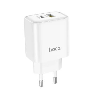Cargador Hoco DC68 PD25+QC3.0 Blanco SEC