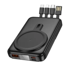 Powerbank Hoco J135 Rico 22.5W+PD20W 4 cables 10000mAh negro
