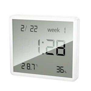 Reloj y higrómetro interior Hoco HX41 blanco