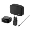 Base de carga 3 en 1 inalambrica plegable de viaje Qi2 Belkin negra