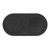 Base de carga 2 en 1 inalambrica plana Qi2 con USB-C Belkin negra