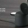Base de carga 2 en 1 inalambrica Qi2 Belkin negra