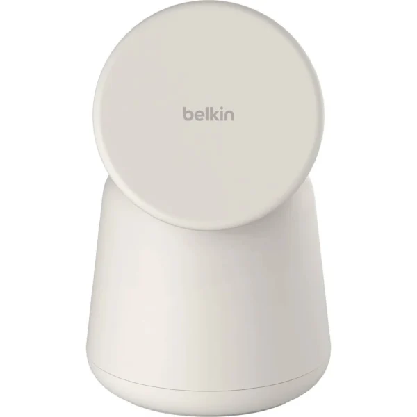 Base de carga 2 en 1 inalambrica Qi2 Belkin blanca