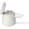 Base de carga 2 en 1 inalambrica Qi2 Belkin blanca