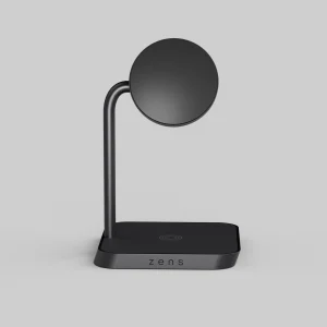 Base de carga 2 en 1 inalambrica Office Charger 2 Zens negra
