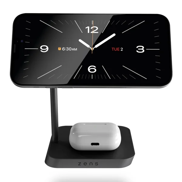 Base de carga 2 en 1 inalambrica Office Charger 2 Zens negra